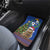 Uruguay Christmas Car Mats Pampas Cat With Folk Pattern - Wonder Print Shop