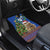 Uruguay Christmas Car Mats Pampas Cat With Folk Pattern - Wonder Print Shop