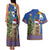 Uruguay Christmas Couples Matching Tank Maxi Dress and Hawaiian Shirt Pampas Cat With Folk Pattern - Wonder Print Shop