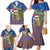 Uruguay Christmas Family Matching Mermaid Dress and Hawaiian Shirt Pampas Cat With Folk Pattern - Wonder Print Shop