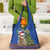 Uruguay Christmas Grocery Bag Pampas Cat With Folk Pattern