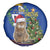 Uruguay Christmas Spare Tire Cover Pampas Cat With Folk Pattern - Wonder Print Shop