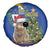 Uruguay Christmas Spare Tire Cover Pampas Cat With Folk Pattern - Wonder Print Shop