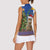 Uruguay Christmas Women Sleeveless Polo Shirt Pampas Cat With Folk Pattern - Wonder Print Shop