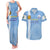 Custom Uruguay Football Couples Matching Tank Maxi Dress and Hawaiian Shirt Sun of May The Sky Blue - Wonder Print Shop