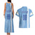 Custom Uruguay Football Couples Matching Tank Maxi Dress and Hawaiian Shirt Sun of May The Sky Blue - Wonder Print Shop