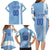 Custom Uruguay Football Family Matching Long Sleeve Bodycon Dress and Hawaiian Shirt Sun of May The Sky Blue - Wonder Print Shop