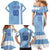 Custom Uruguay Football Family Matching Mermaid Dress and Hawaiian Shirt Sun of May The Sky Blue - Wonder Print Shop