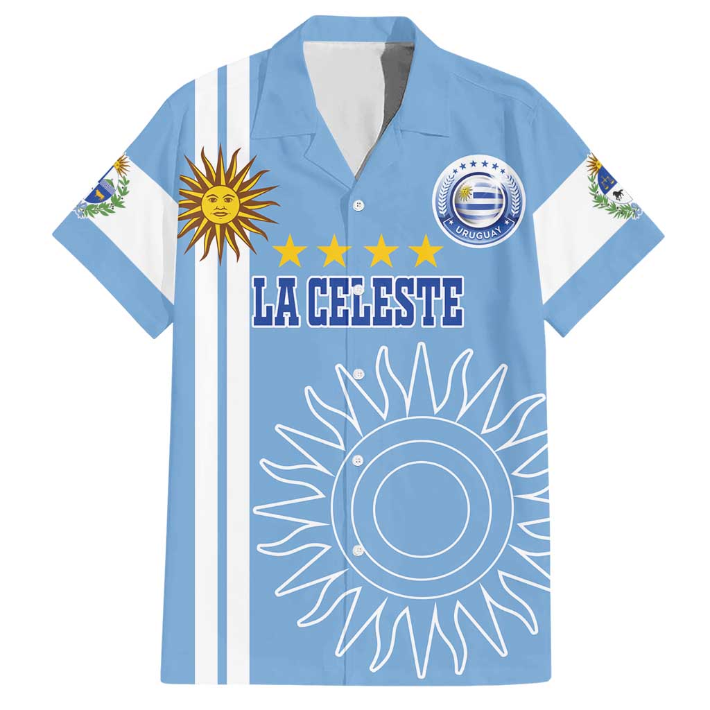 Custom Uruguay Football Hawaiian Shirt Sun of May The Sky Blue - Wonder Print Shop