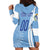 Custom Uruguay Football Hoodie Dress Sun of May The Sky Blue - Wonder Print Shop