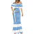 Custom Uruguay Football Mermaid Dress Sun of May The Sky Blue - Wonder Print Shop