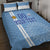 Custom Uruguay Football Quilt Bed Set Sun of May The Sky Blue - Wonder Print Shop