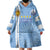 Custom Uruguay Football Wearable Blanket Hoodie Sun of May The Sky Blue