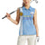 Custom Uruguay Football Women Sleeveless Polo Shirt Sun of May The Sky Blue - Wonder Print Shop