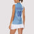 Custom Uruguay Football Women Sleeveless Polo Shirt Sun of May The Sky Blue - Wonder Print Shop