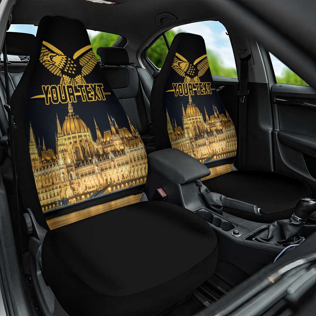 Personalized Hungary Budapest Capital Car Seat Cover Hungarian Turul Bird - Wonder Print Shop