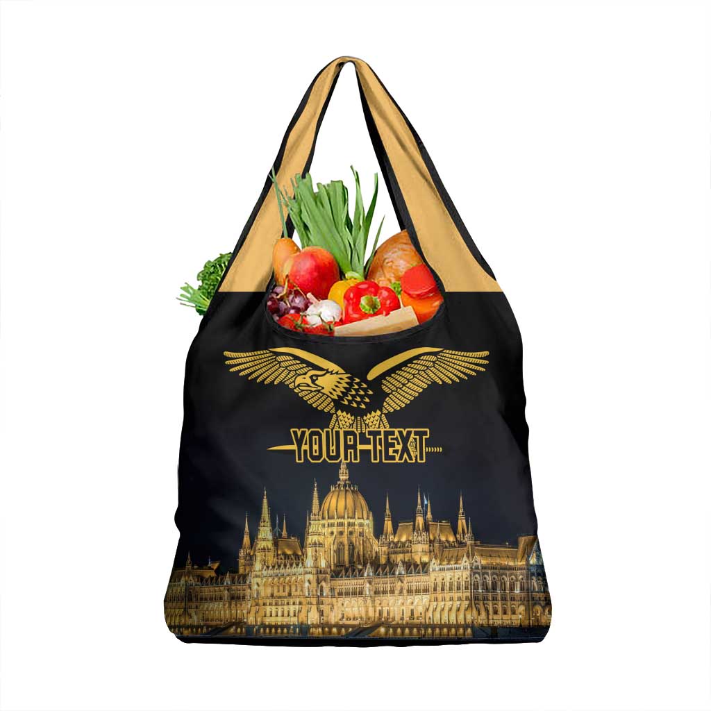 Personalized Hungary Budapest Capital Grocery Bag Hungarian Turul Bird