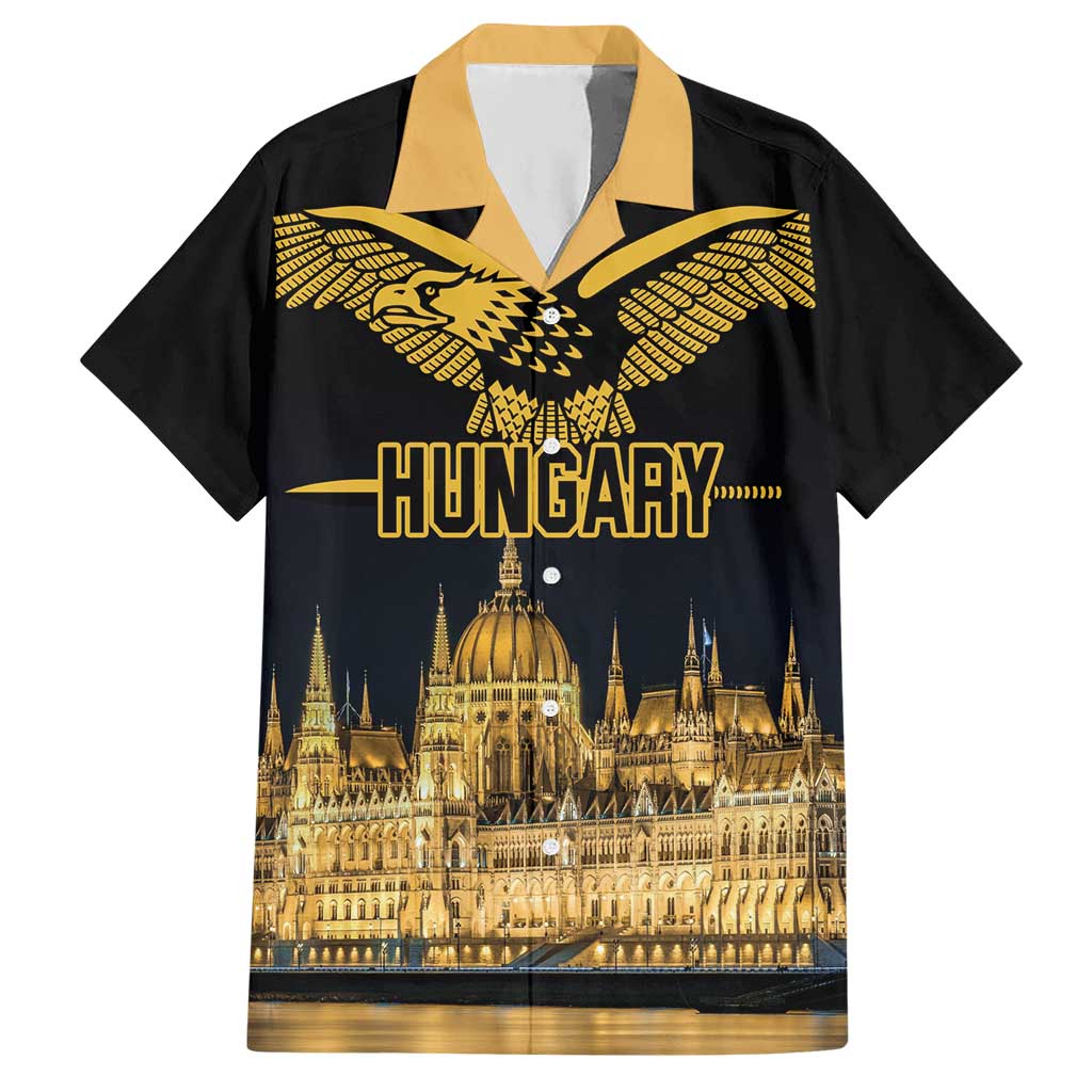 Personalized Hungary Budapest Capital Hawaiian Shirt Hungarian Turul Bird - Wonder Print Shop