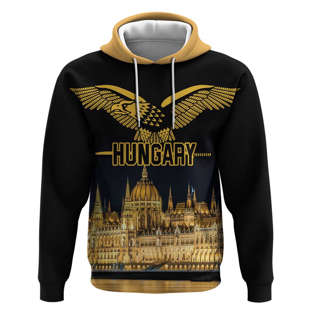 Personalized Hungary Budapest Capital Hoodie Hungarian Turul Bird - Wonder Print Shop