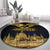 Personalized Hungary Budapest Capital Round Carpet Hungarian Turul Bird