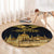 Personalized Hungary Budapest Capital Round Carpet Hungarian Turul Bird