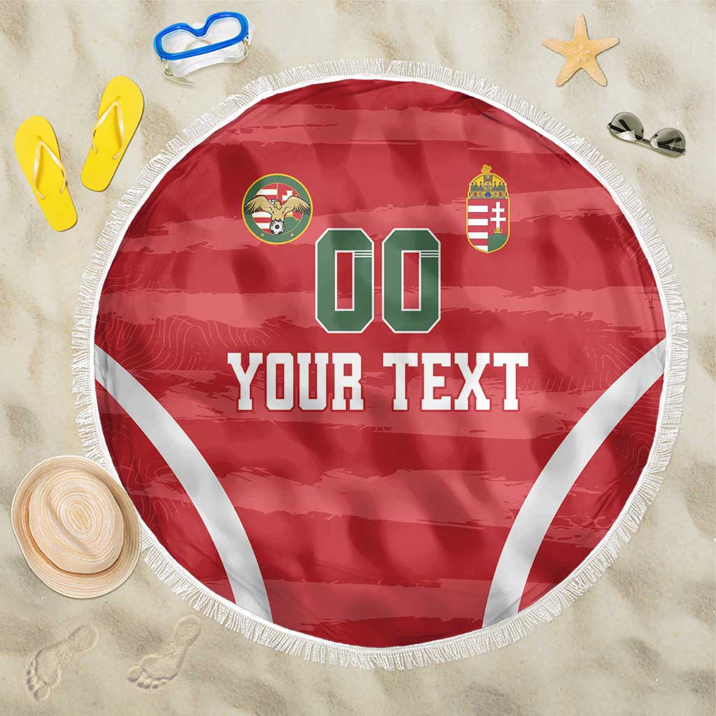 Custom Hungary Football Beach Blanket Magyarok Classic Football - Wonder Print Shop