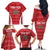 Custom Hungary Football Family Matching Off The Shoulder Long Sleeve Dress and Hawaiian Shirt Magyarok Classic Football - Wonder Print Shop