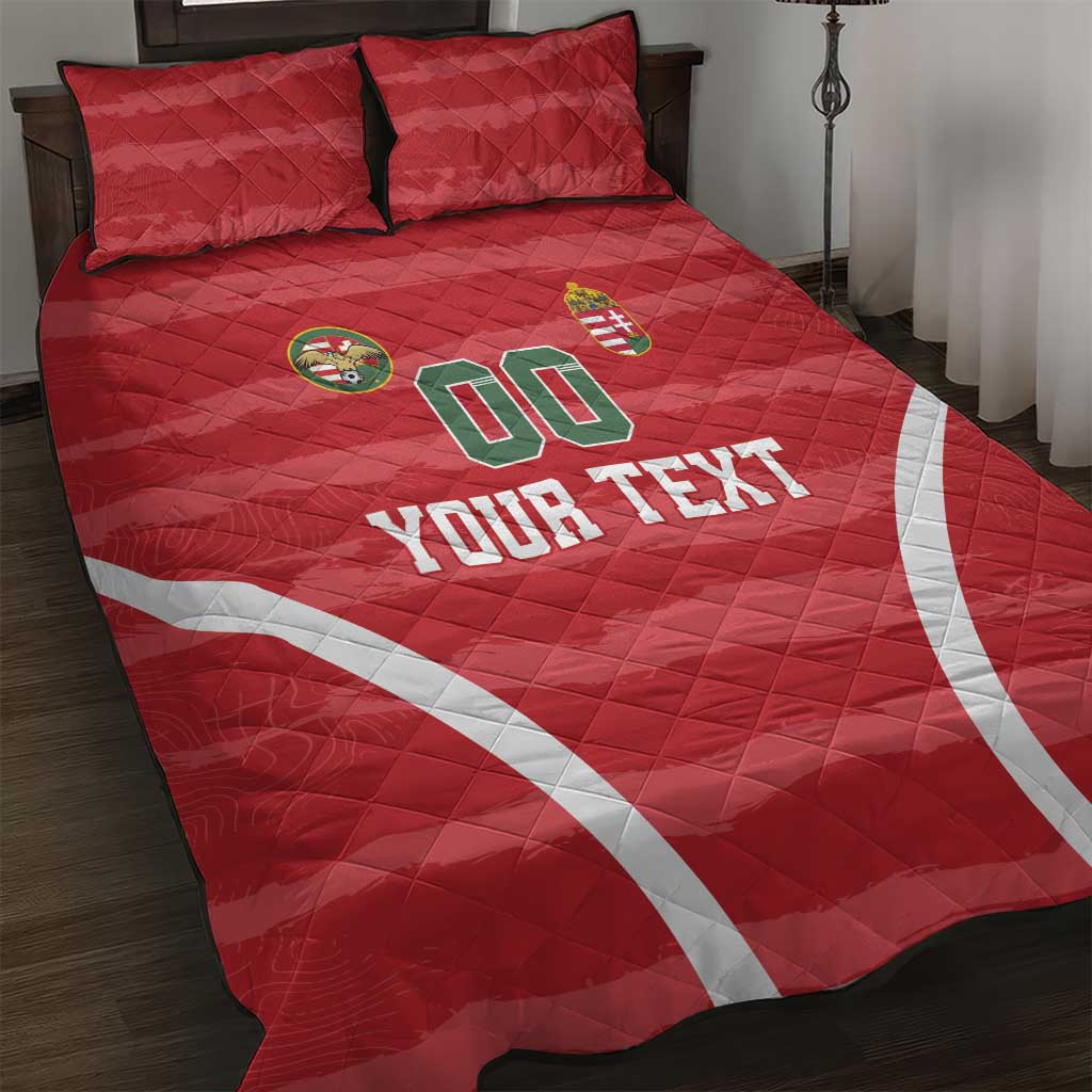 Custom Hungary Football Quilt Bed Set Magyarok Classic Football - Wonder Print Shop