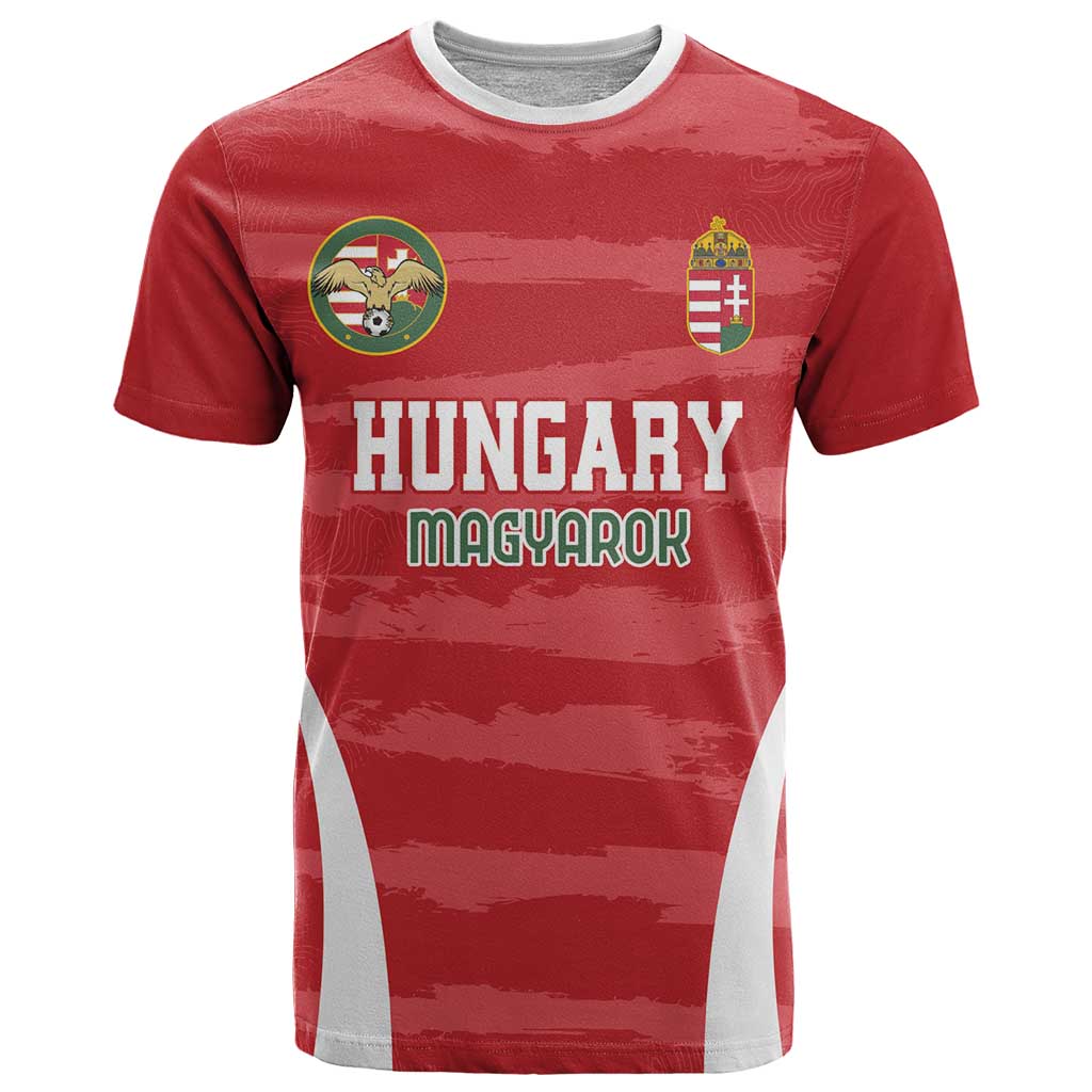 Custom Hungary Football T Shirt Magyarok Classic Football - Wonder Print Shop