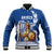 Personalized Greece Athena Goddess Baseball Jacket Parthenon Greek Key Patterns