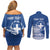 Personalized Greece Athena Goddess Couples Matching Off Shoulder Short Dress and Long Sleeve Button Shirt Parthenon Greek Key Patterns