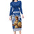 Personalized Greece Athena Goddess Family Matching Long Sleeve Bodycon Dress and Hawaiian Shirt Parthenon Greek Key Patterns