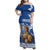 Personalized Greece Athena Goddess Family Matching Off Shoulder Maxi Dress and Hawaiian Shirt Parthenon Greek Key Patterns