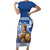 Personalized Greece Athena Goddess Family Matching Short Sleeve Bodycon Dress and Hawaiian Shirt Parthenon Greek Key Patterns