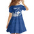 Personalized Greece Athena Goddess Kid Short Sleeve Dress Parthenon Greek Key Patterns