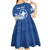 Personalized Greece Athena Goddess Kid Short Sleeve Dress Parthenon Greek Key Patterns