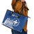 Personalized Greece Athena Goddess Leather Tote Bag Parthenon Greek Key Patterns