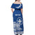 Personalized Greece Athena Goddess Off Shoulder Maxi Dress Parthenon Greek Key Patterns