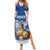 Personalized Greece Athena Goddess Summer Maxi Dress Parthenon Greek Key Patterns