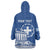 Personalized Greece Athena Goddess Wearable Blanket Hoodie Parthenon Greek Key Patterns