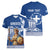 Personalized Greece Athena Goddess Women V-Neck T-Shirt Parthenon Greek Key Patterns