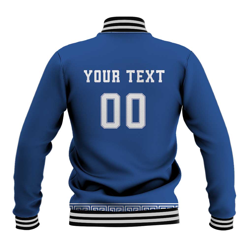 Custom Greece Football Baseball Jacket Go Champions Ethniki LT18