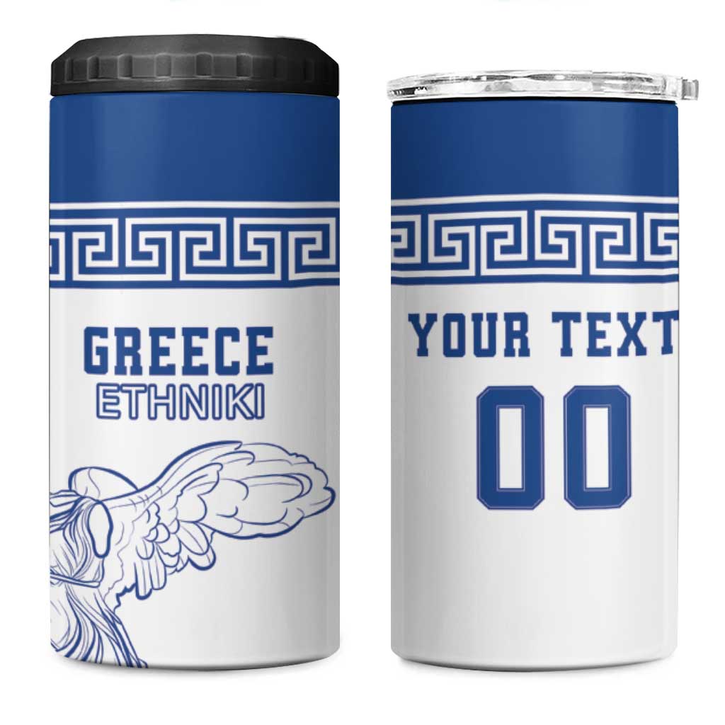 Custom Greece Football 4 in 1 Can Cooler Tumbler Go Champions Ethniki LT18