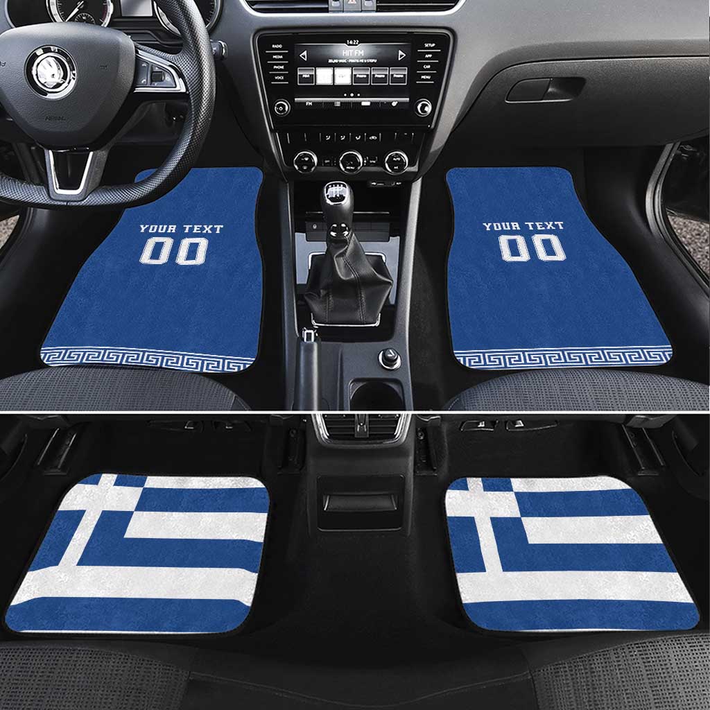 Custom Greece Football Car Mats Go Champions Ethniki LT18