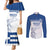 Custom Greece Football Couples Matching Mermaid Dress and Long Sleeve Button Shirt Go Champions Ethniki LT18