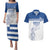 Custom Greece Football Couples Matching Puletasi and Hawaiian Shirt Go Champions Ethniki LT18