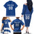 Custom Greece Football Family Matching Off The Shoulder Long Sleeve Dress and Hawaiian Shirt Go Champions Ethniki LT18