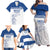 Custom Greece Football Family Matching Off Shoulder Maxi Dress and Hawaiian Shirt Go Champions Ethniki LT18