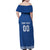 Custom Greece Football Family Matching Off Shoulder Maxi Dress and Hawaiian Shirt Go Champions Ethniki LT18