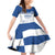 Custom Greece Football Family Matching Off Shoulder Short Dress and Hawaiian Shirt Go Champions Ethniki LT18